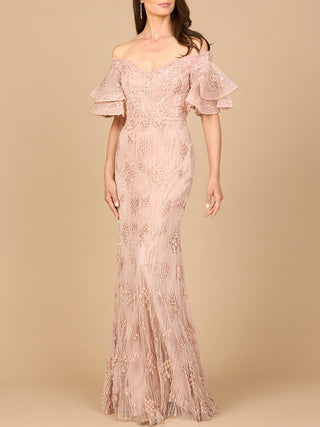 Off Shoulder Mermaid Gown - By Baano