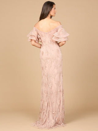 Off Shoulder Mermaid Gown - By Baano