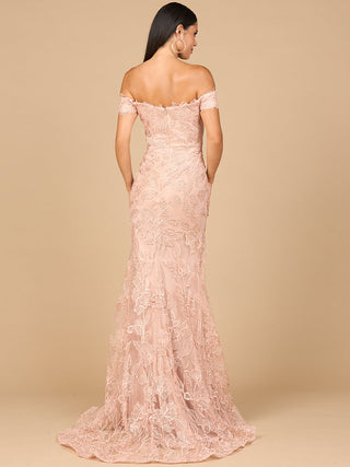 Off Shoulder Lace Mermaid Gown - By Baano