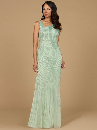 Asymmetrical, Beaded Gown - By Baano