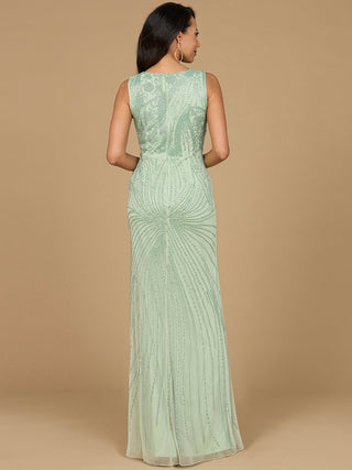 Asymmetrical, Beaded Gown - By Baano