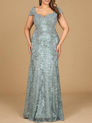 Fitted Lace Mermaid Gown - By Baano