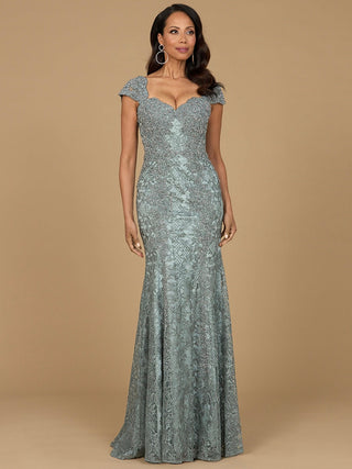 Fitted Lace Mermaid Gown - By Baano