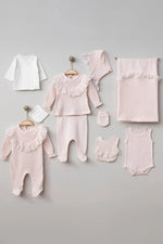 Lina Newborn Baby Girl Coming Home Set (10 pcs) - By Baano