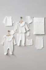 Lina Newborn Baby Girl Coming Home Set (10 pcs) - By Baano
