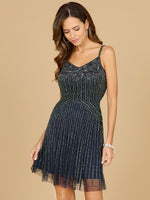 Spaghetti Strap V-Neck Dress - By Baano