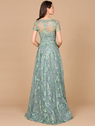 Tonal Lace Ballgown - By Baano