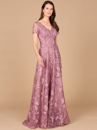 Tonal Lace Ballgown - By Baano
