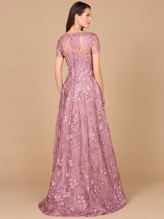 Tonal Lace Ballgown - By Baano