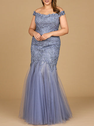 Off Shoulder Mermaid Gown - By Baano