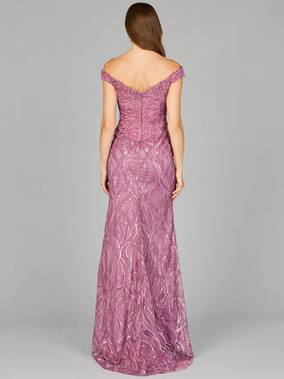 Off Shoulder, Mermaid Lace Gown - By Baano