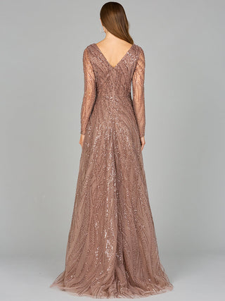 Modest Long Sleeve Ball Gown - By Baano