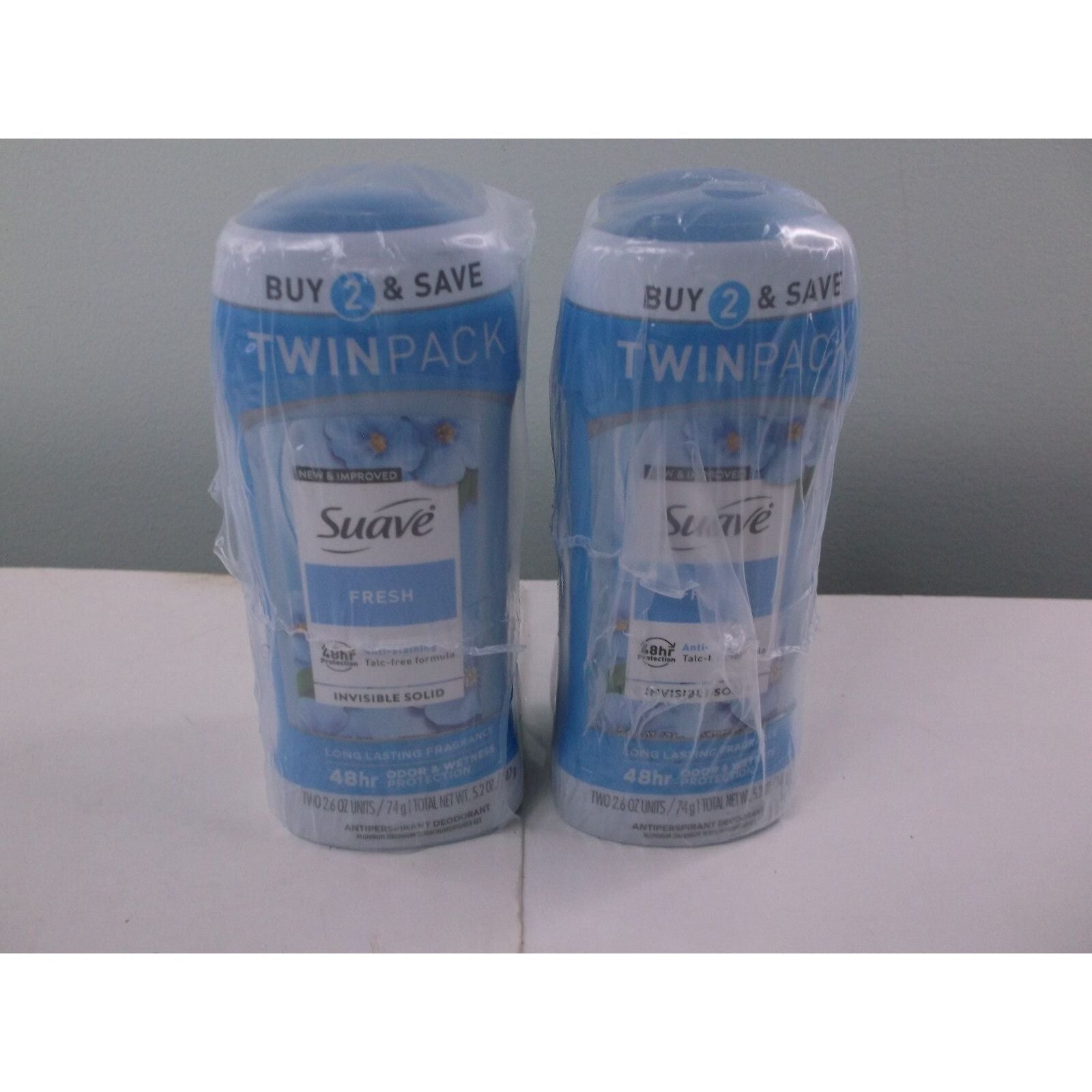 Suave Brands Company LLC Antiperspirant Deodorant For Women 48hr Protection Fresh 2.6 Oz Twin Pack
