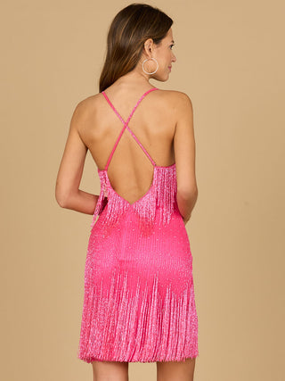 Spaghetti Strap Fringe Dress - By Baano