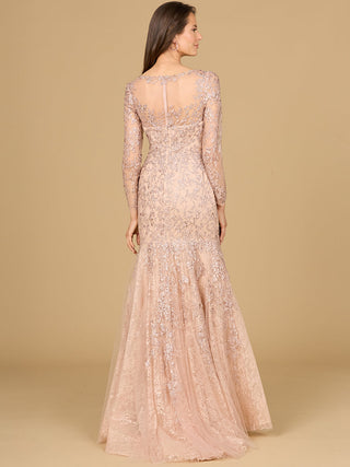 Long Sleeve, Mermaid Lace Gown - By Baano
