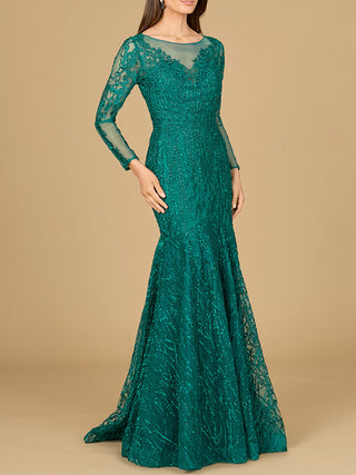 Mermaid, Long Sleeve Lace Gown - By Baano