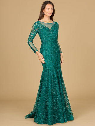 Mermaid, Long Sleeve Lace Gown - By Baano