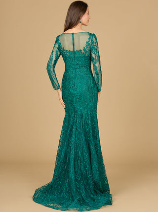 Mermaid, Long Sleeve Lace Gown - By Baano