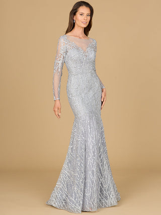 Mermaid, Long Sleeve Lace Gown - By Baano