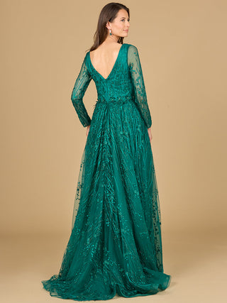 Elegant Overskirt Dress with Long Sleeves - By Baano
