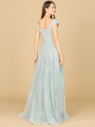 Cap Sleeve Lace Ballgown - By Baano