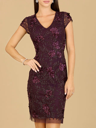 Cap Sleeve Embellished Dress - By Baano