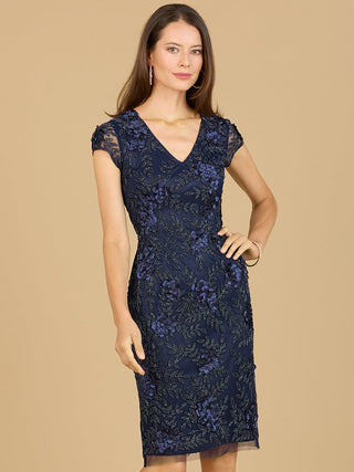 Cap Sleeve Embellished Dress - By Baano