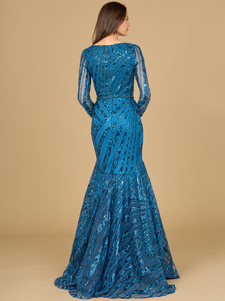 Mermaid, Long Sleeve Gown - By Baano