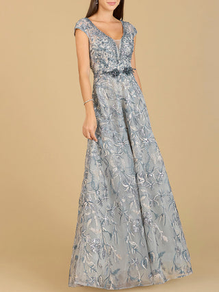 Lace Embellished A-Line Dress - By Baano