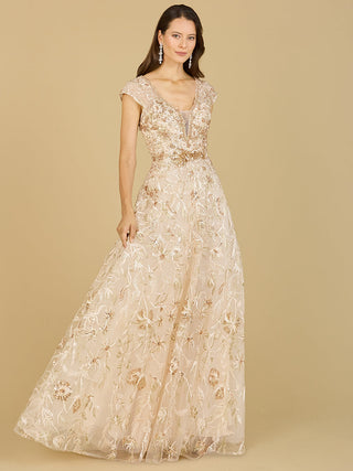 Lace Embellished A-Line Dress - By Baano