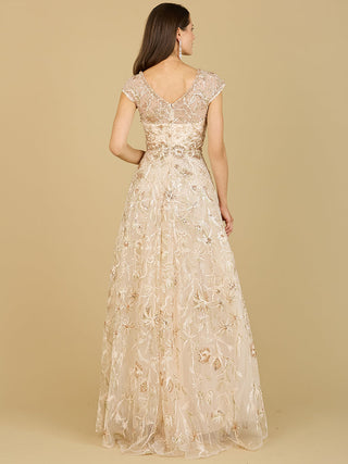 Lace Embellished A-Line Dress - By Baano