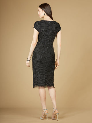 Cap Sleeve Midi Gown  - OUTLET