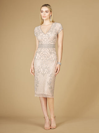 Cap Sleeve Midi Gown  - OUTLET