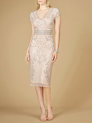 Cap Sleeve Midi Gown  - OUTLET