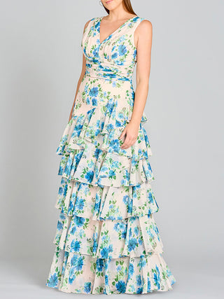 Ruffle Skirt Print Dress - OUTLET - By Baano