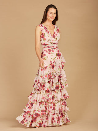 Ruffle Skirt Print Dress - OUTLET - By Baano