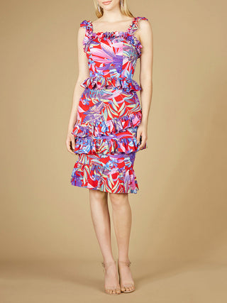 High Neck Printed Midi Dress - OUTLET - By Baano