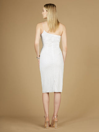 One Shoulder Midi Cocktail Dress - OUTLET - By Baano