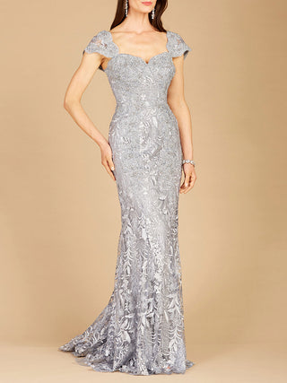 Fitted Lace Mermaid Gown