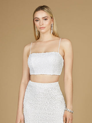 Spaghetti Strap Beaded Top - By Baano