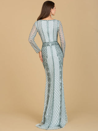 Long Sleeve Beaded Dress - By Baano