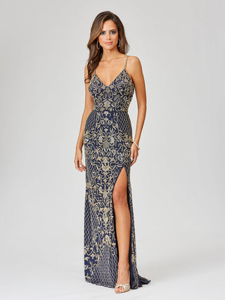 Beaded Tank Dress with Slit  - OUTLET - By Baano
