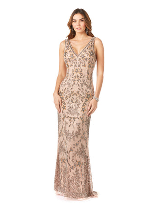 Lara 29530 - Stylish Cowl Draped Back Dress - By Baano