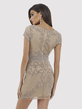 Lara 29571 - Embellished Short Dress - By Baano