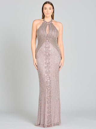 Halter Neck Dress with Keyhole - By Baano