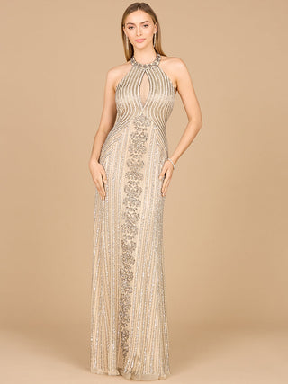 Halter Neck Dress with Keyhole - By Baano