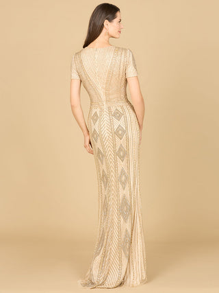 Lara 29606 - Closed Back, Cap Sleeve Dress - By Baano