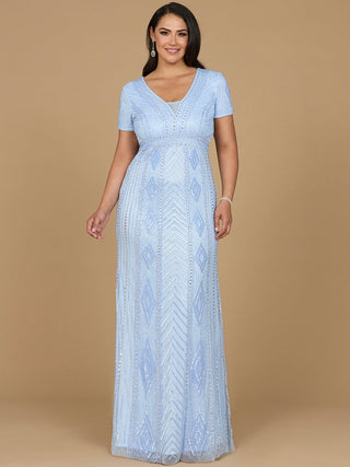 Lara 29606 - Closed Back, Cap Sleeve Dress - By Baano