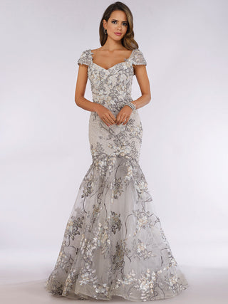 Lara 29642 - Cap Sleeve Mermaid Gown - By Baano