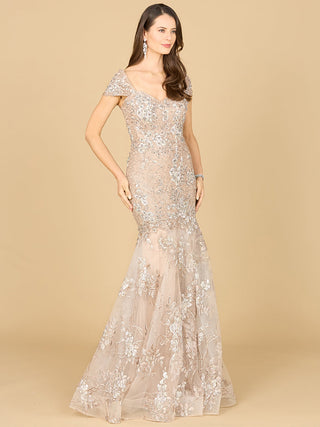 Lara 29642 - Cap Sleeve Mermaid Gown - By Baano